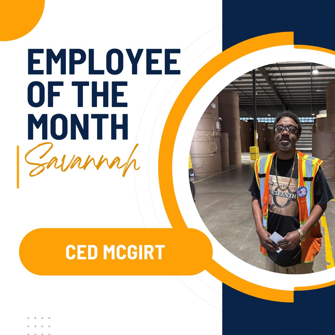Congratulations to Cedrick 'Ced' McGirt! Ced is employee of the month at our Savannah branch. We appreciate your hard work Ced!
#AxiomStaffingGroup #Savannah #Employeeofthemonth