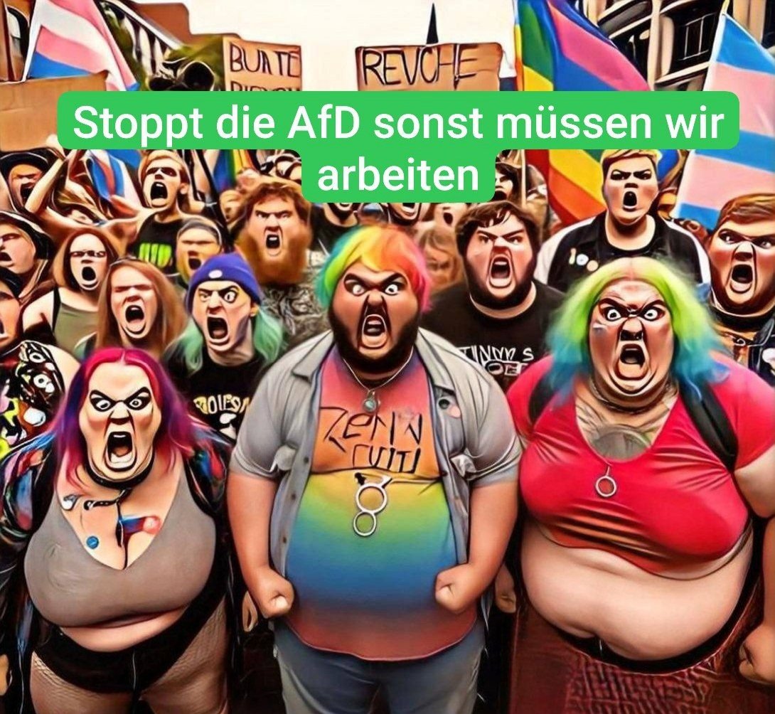 Hoffentlich gewinnt die AfD mit 51% 🤣