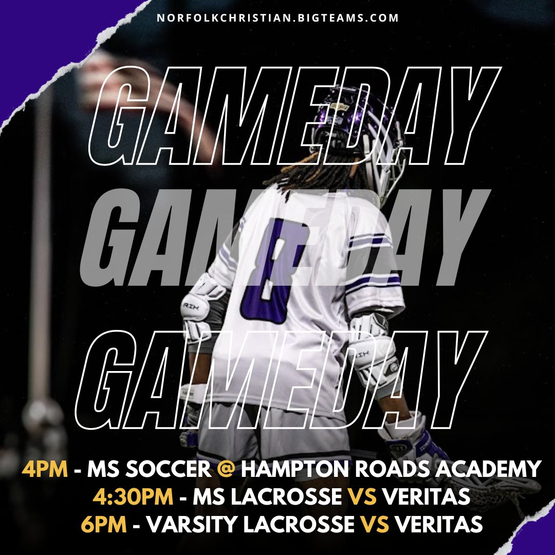 It's GAMEDAY Ambassadors! Come out to Moore Family Field tonight catch our middle school and Varsity Lacrosse squads in action! Good luck to the middle school soccer gals as they travel this afternoon 👏 Go Christian! #ALLIN #TGBTG