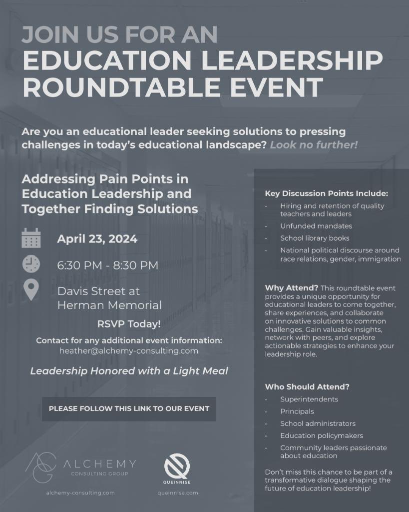 Sometimes leaders just need to honored, heard & hosted! Spaces are limited. Let’s break bread and have collaborative discussions about the pain points of Ed Leadership. eventbrite.com/e/educational-…