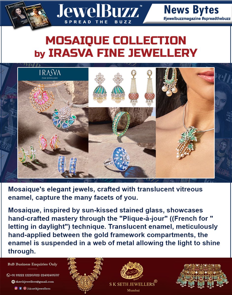 JewelBuzz NewsBytes!

Mosaique Collection by Irasva Fine Jewellery

For more Updates Do follow us on Social Media
#CLICK TO CONNECT bit.ly/JewelBuzz13
WhatsApp Channel: bit.ly/JewelBuzzChann…

#Irasva #FineJewellery #mosaique #collection #jewellery2024 #ElegantJewels…