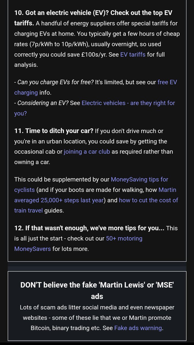 Good to see @MartinSLewis suggesting 'ditch your car' as a way to reduce the cost of motoring. Car clubs, taxis, public transport and walking, wheeling and cycling could be a better option for some.