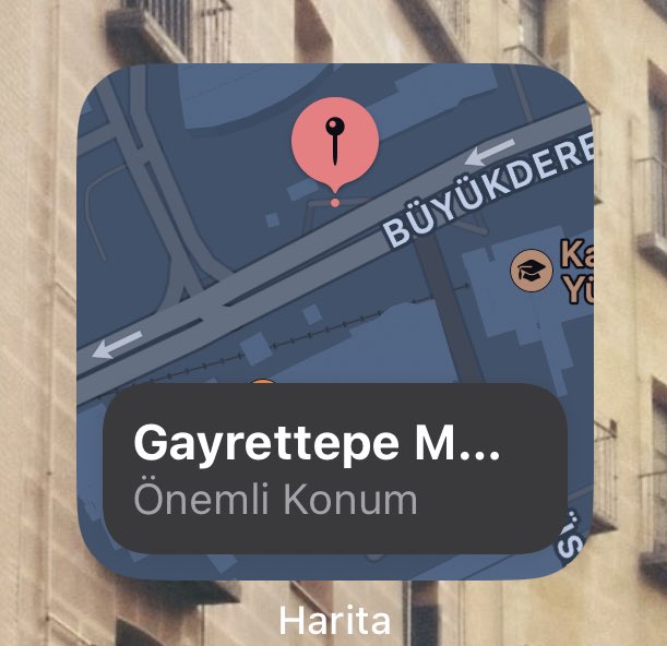 Gayrettepe Metro 
Önemli Konum