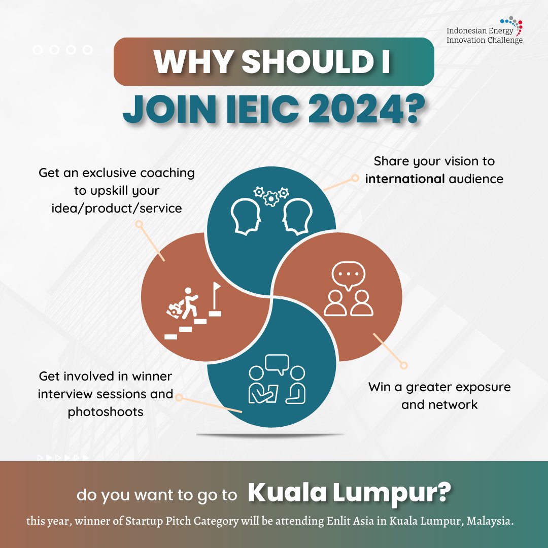 Embrace the challenge, seize the opportunity, and let's evolve together as champions

#lombastartup #lomba #kompetisimahasiswa #lombamahasiswa #infolomba #energibaruterbarukan