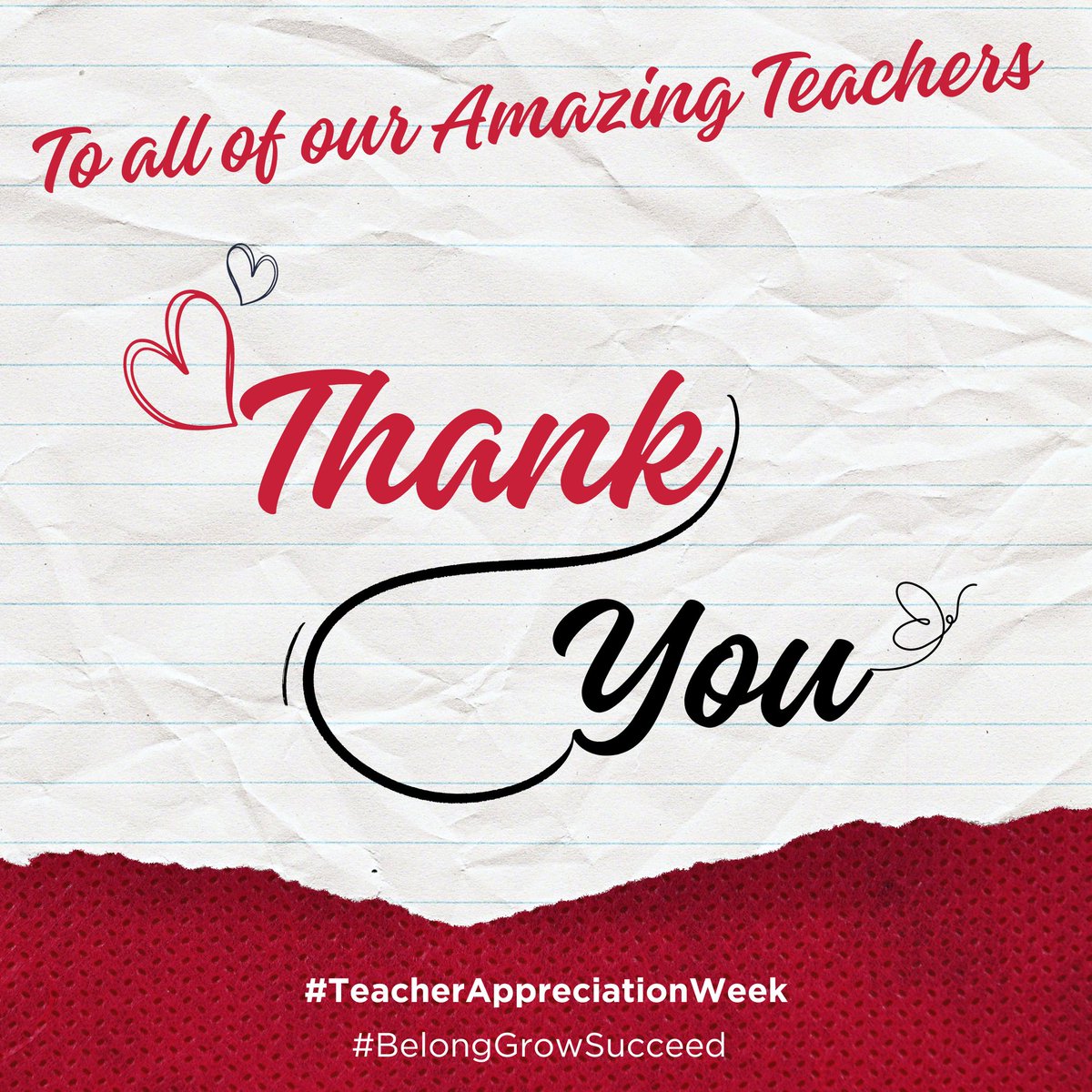 AACountySchools's tweet photo. To all of our Amazing Teachers... Thank you!
Celebrating Teacher Appreciation Week
#TeacherAppreciationWeek
#BelongGrowSucceed https://t.co/lsIqf4NLXN