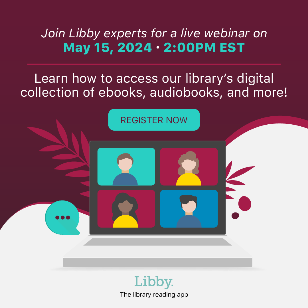Learn how to use <a href="/LibbyApp/">Libby, by OverDrive</a> with the experts at <a href="/OverDriveInc/">OverDrive</a> in this month's 1-hour “Getting Started with Libby” webinar, Wednesday, May 15, at 2 pm.
Can’t attend live? Just register to receive the recording by email 24 hours later!  overdrive.zoom.us/webinar/regist….