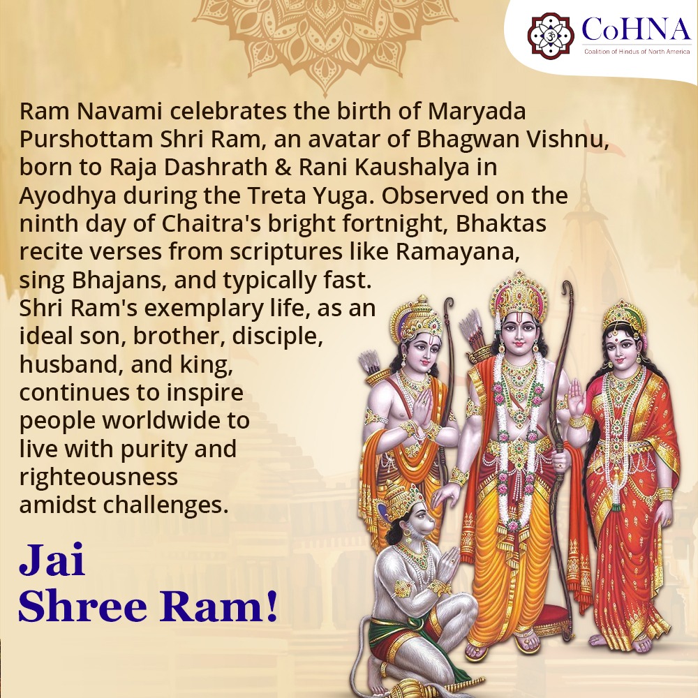 Ram Navami is recorded in Rama recitals, especially in Ramayana which is considered one of the two great Sanskrit epics of the Hindu religion. The story of Ram Navami is also called the Vratha Katha. On this day, devotees pray for peace, prosperity and success and seek divine