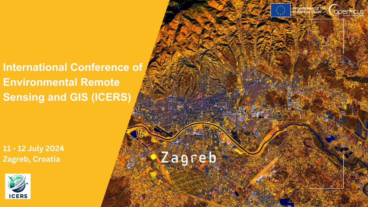 The Faculty of Geodesy at the University of Zagreb 🇭🇷, a #CopernicusAcademy member, is organising the International Conference of Environmental #RemoteSensing and GIS 🗓️11 - 12 July 📍Zagreb, Croatia & online Submit your abstract by 21 April 👉alcar.geof.hr/icers/