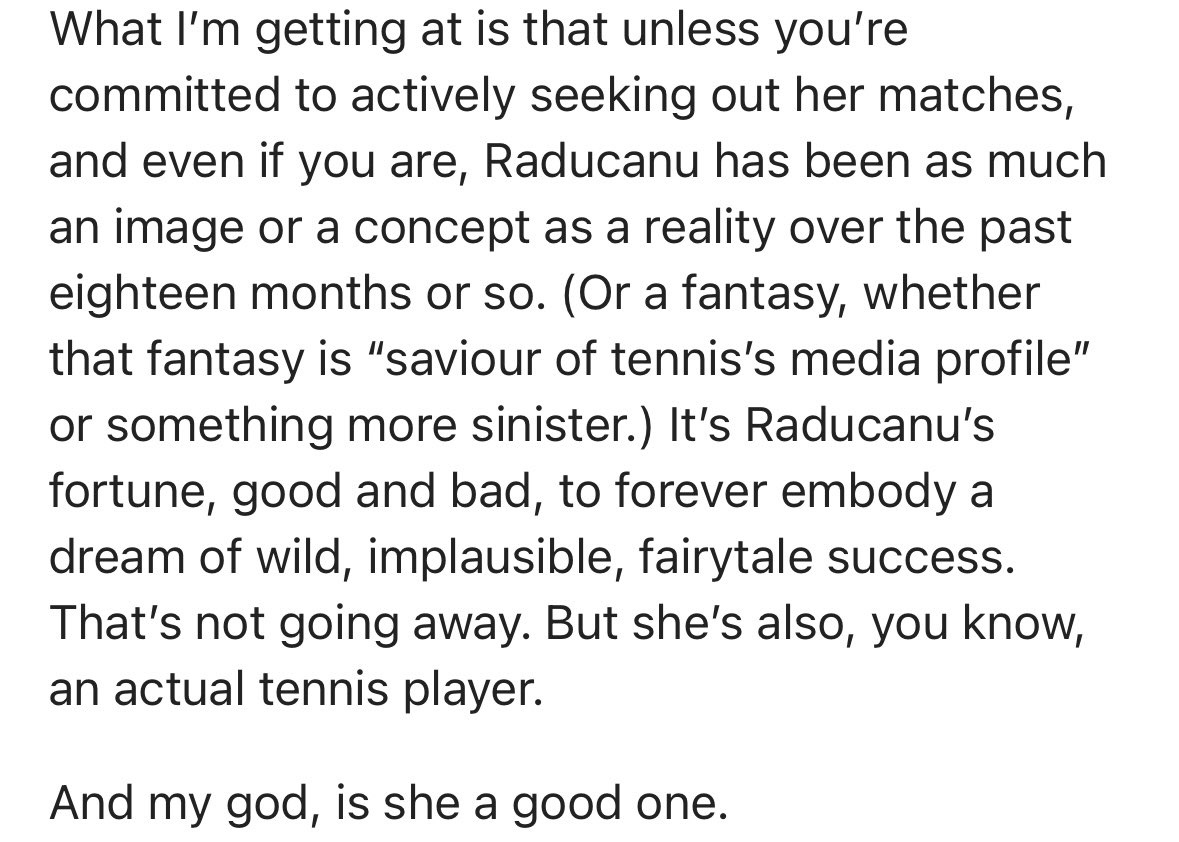 She won the US Open, but perhaps only now will we really get to know Emma Raducanu the tennis player, writes Hannah Wilks. Read Hannah’s latest monthly column - bit.ly/HannahOnEmmaRa…