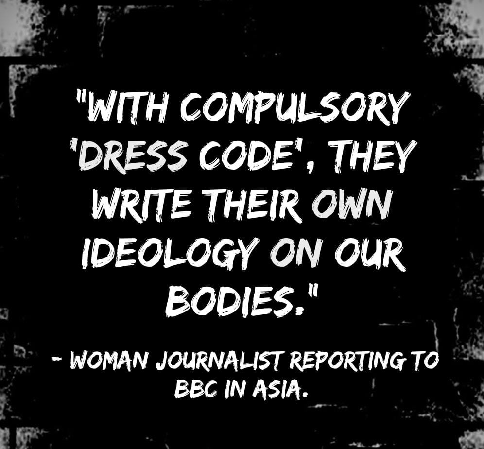 #BodyShaming is everywhere. But women are told 'it is to protect you from men....'

Then please TEACH MEN TO CONTROL THEIR MINDS AND EYES. I am TIRED of wearing so many layers. 
#Misogyny #RapeCulture #Patriarchy #Women #Feminism