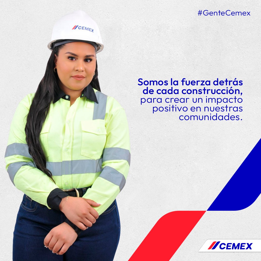 💪 Como #GenteCemex, somos la fuerza que impulsa cada construcción, pero también el corazón que busca crear un impacto positivo en nuestras comunidades. ¡Juntos construimos un mejor futuro! #CemexDominicana