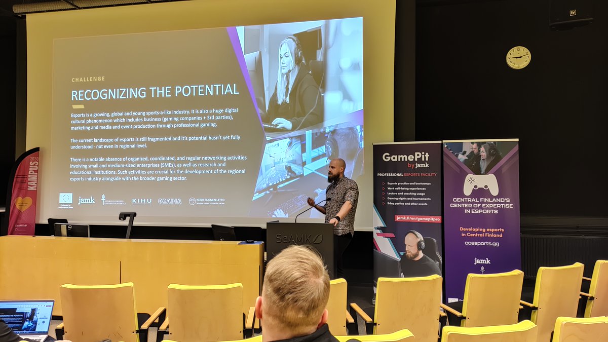 Time flew by at the E-Gaming Symposium event 🎮 SeAMK thanks everyone who participated to the event, both on-site and online! The event was organised in co-operation with #SeAMK, #JAMK @jamk and Vancouver Island University @VIUniversity 🗺️