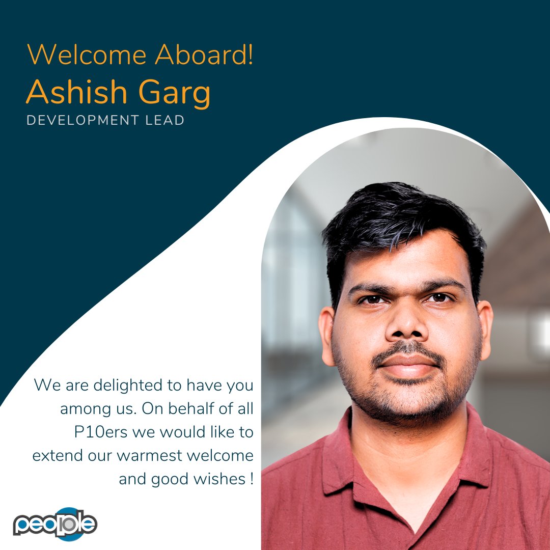 People10 Technologies Inc. happily welcomes our new team member Ashish Garg to the P10 family!

#welcometotheteam #people10 #successtogether #careerintech #menintech #menintechnology