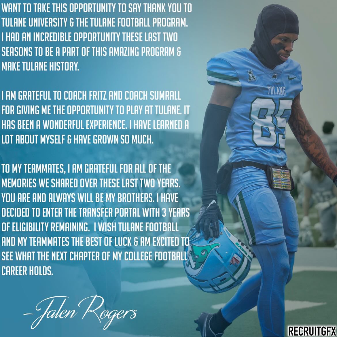 Thank you Tulane💚🙏🏾