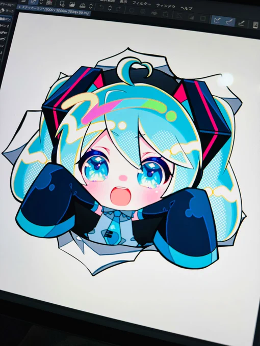 こういうステッカーを作るよ