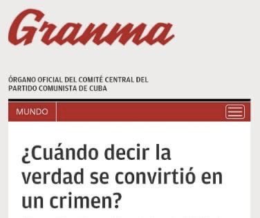 Respuesta: 1959  🧐
#CubaEstadoFallido
#Cuba #LaGranEstafa
#Represión #Censura
#CambioDeSistema
@granmacu