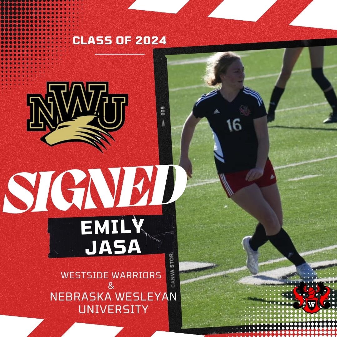 Westside_GSoc's tweet photo. Congrats to our two newest signees 👏

Emily Jasa &amp; Maia Jaroch have signed for their respective schools this morning &amp; we are very proud of them 🤝 

Next. Level. Warriors. 

#ClassOf2024 #CollegeBoundWarriors https://t.co/kHGo7WQeRD