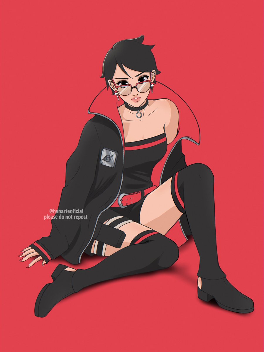 Redraw Sarada Uchiha 🥗 #BORUTO