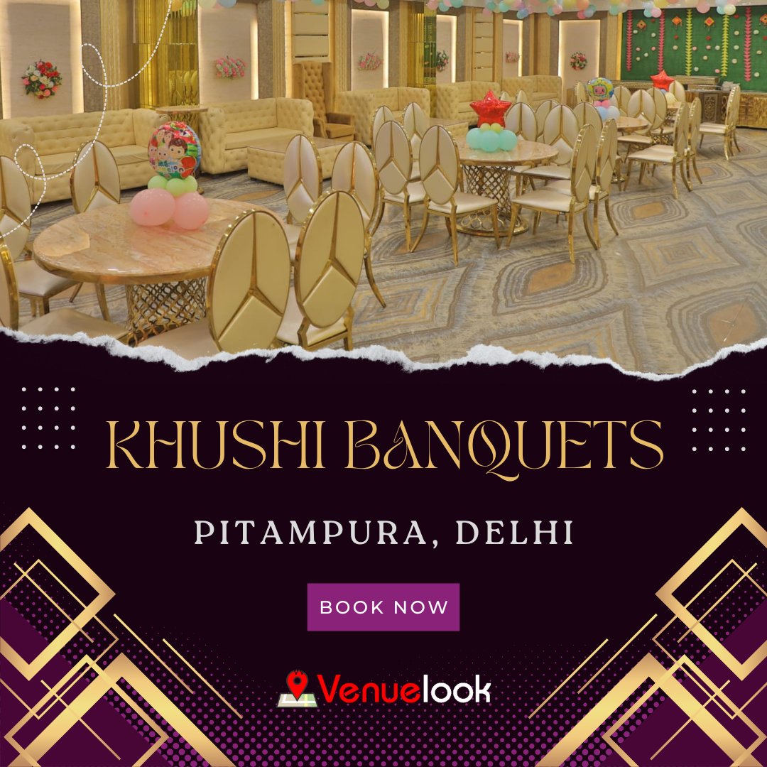 Step into a world of luxurious celebrations at Khushi Banquets. Come experience the magic of Khushi Banquets and create memories that will last a lifetime. To plan your own unforgettable events, connect with VenueLook.com or dial 📞 +91-8470-804-805 . . . . #VenueLook