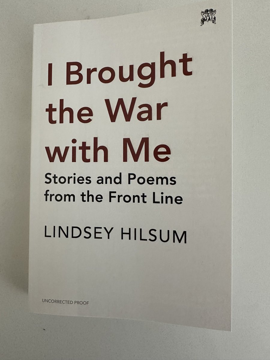 This from @lindseyhilsum publishes in Sept and features poems from @warsan_shire, @MosabAbuToha, @NickMakoha, @JoyHarjo, Fiona Benson, Patrick Kavanagh, W.H.Auden, James Fenton and more. Very keen to give it a proper read.