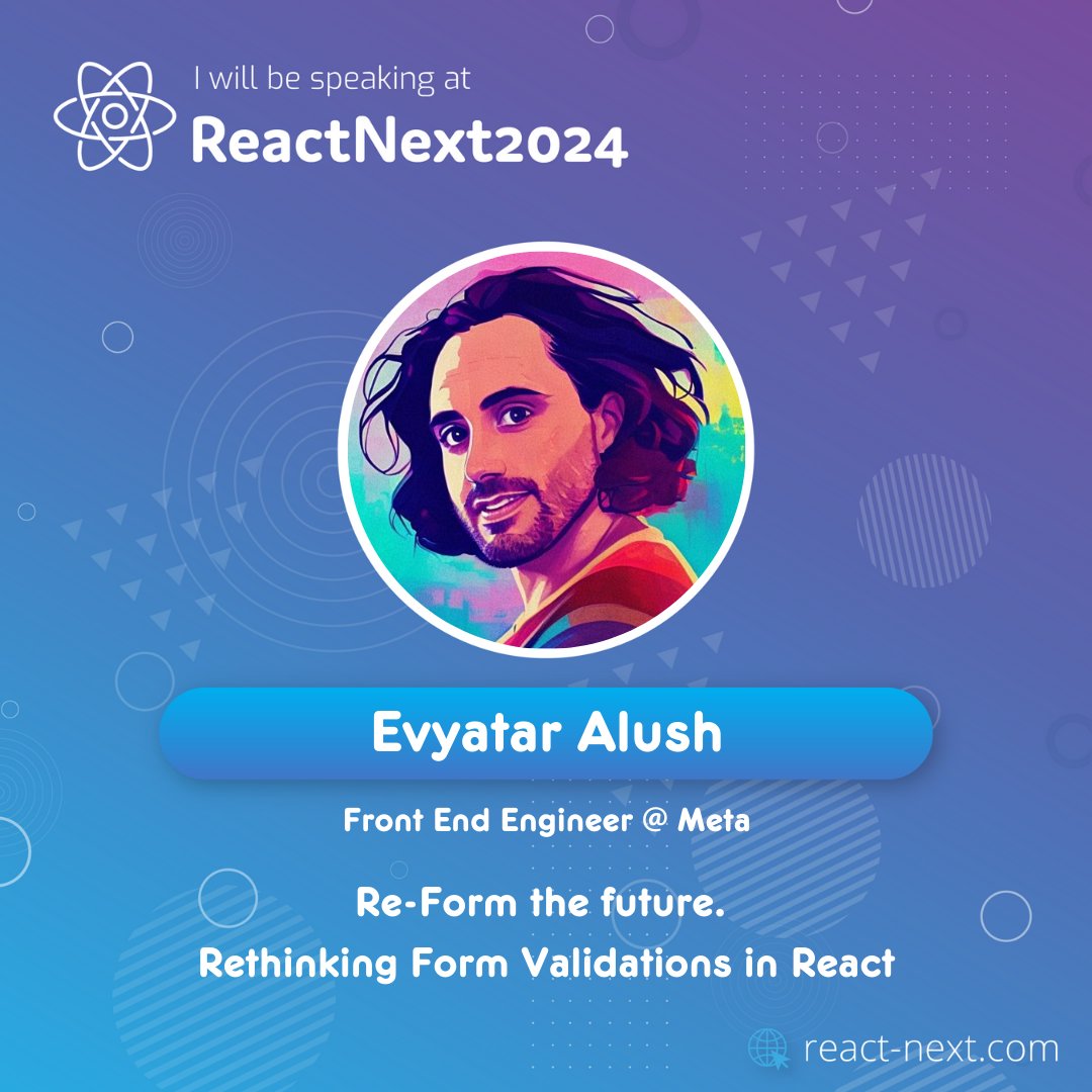 Excited to be back at @ReactNext this year, talking about Form Validation with 🦺 @vestjs & ⚛️@reactjs  Server Actions!

See you there! #ReactNext