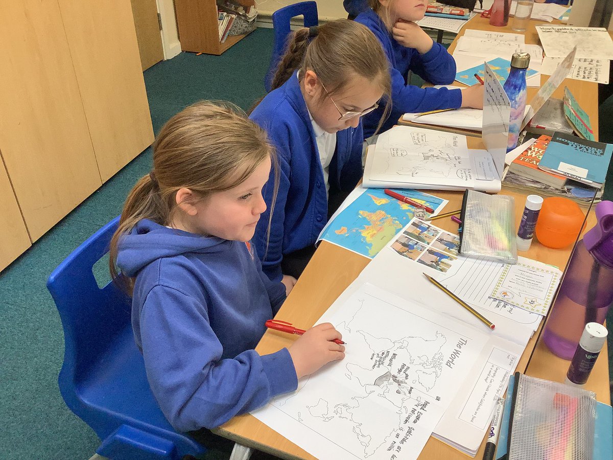 LostockGralamPr's tweet photo. Goldfinches have done some great collaborative learning to find information about where goldfinches are located and then used their geography skills to label a world map with the facts they found #LGCESingforthesongbirds #LGCEGeography https://t.co/Q7SWDGLW58