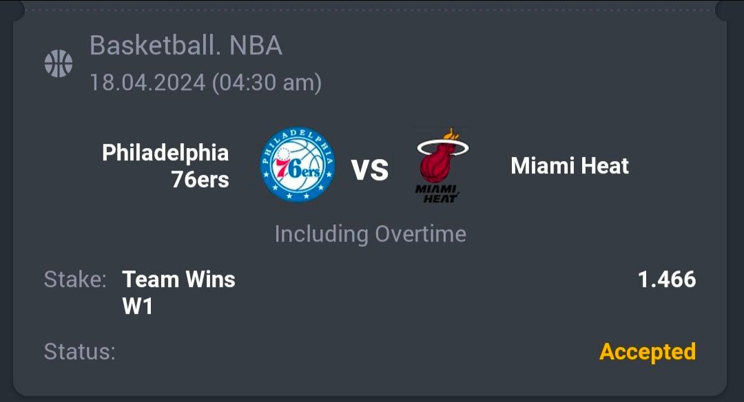 Basketball - NBA

🏀 Philadelphia 76ers ML
🔖 1.46
💵 21 Units

#GamblingTwitter #SportsBetting #TeamParieur #SportsBet #Betting #FreePicks #A3RBET #SportsBettor

#NBA #NBATwitter #NBA75 #NBAPicks #NBABets #NBA24 #BrotherlyLove #MiamiHeat #Miami #Heat #HEATCulture

Like + RT