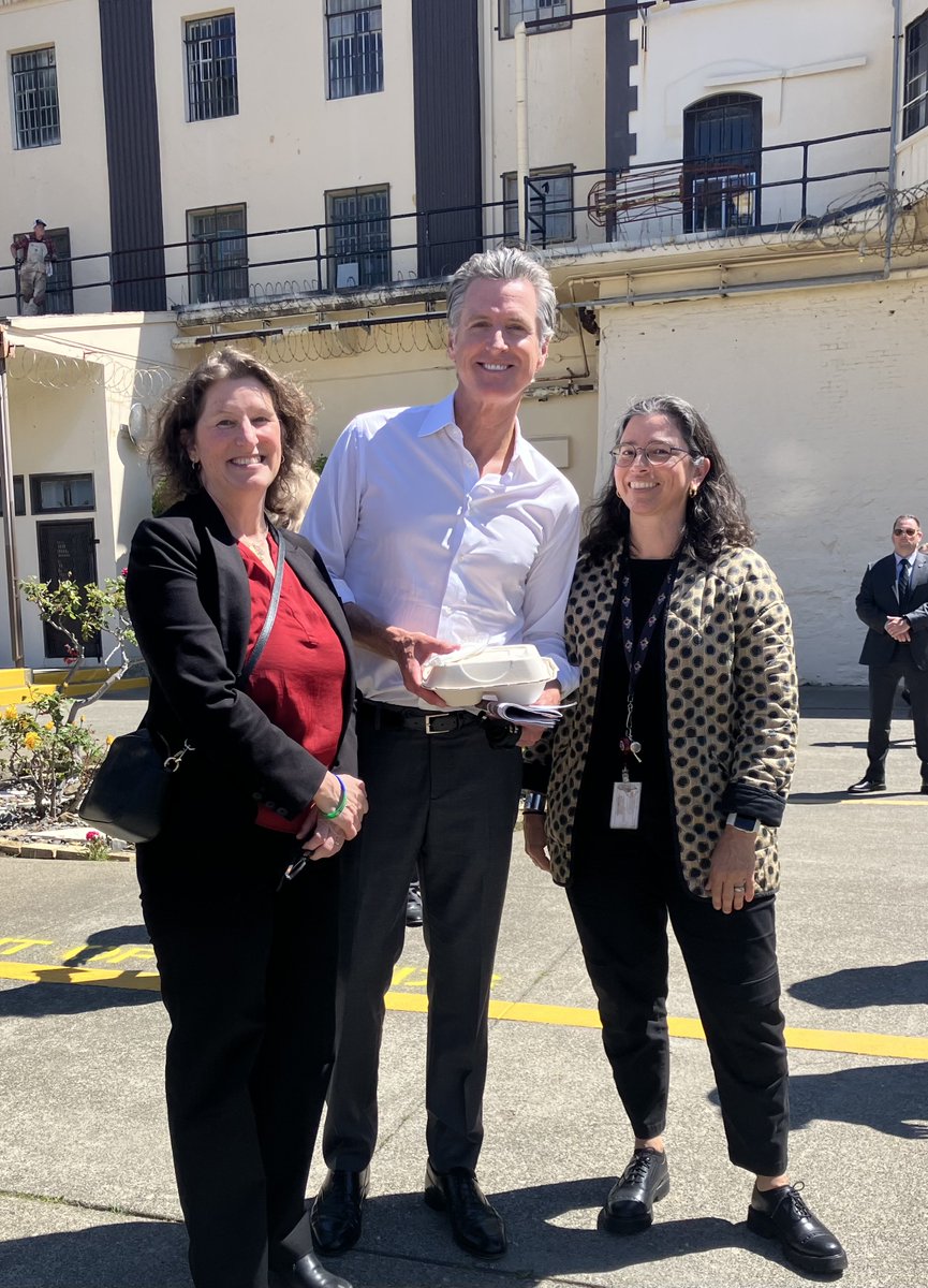 @AmendatUCSF is helping California reduce the health impacts of incarceration on residents and staff. Thanks to @CAGovernor Newsom for learning more about @UCSF ’s work at San Quentin today.