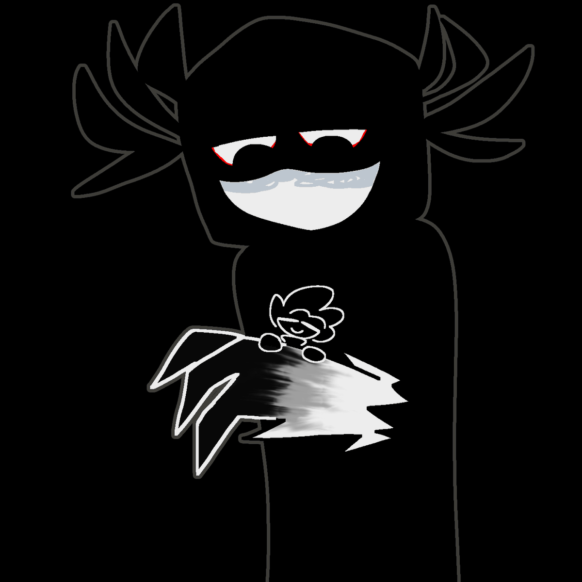 Olivia1494615's tweet image. ༼⁠*Moon took on the smallest size he could and hugged Pico*༽

&quot;  hello there again,

pico.  &quot;