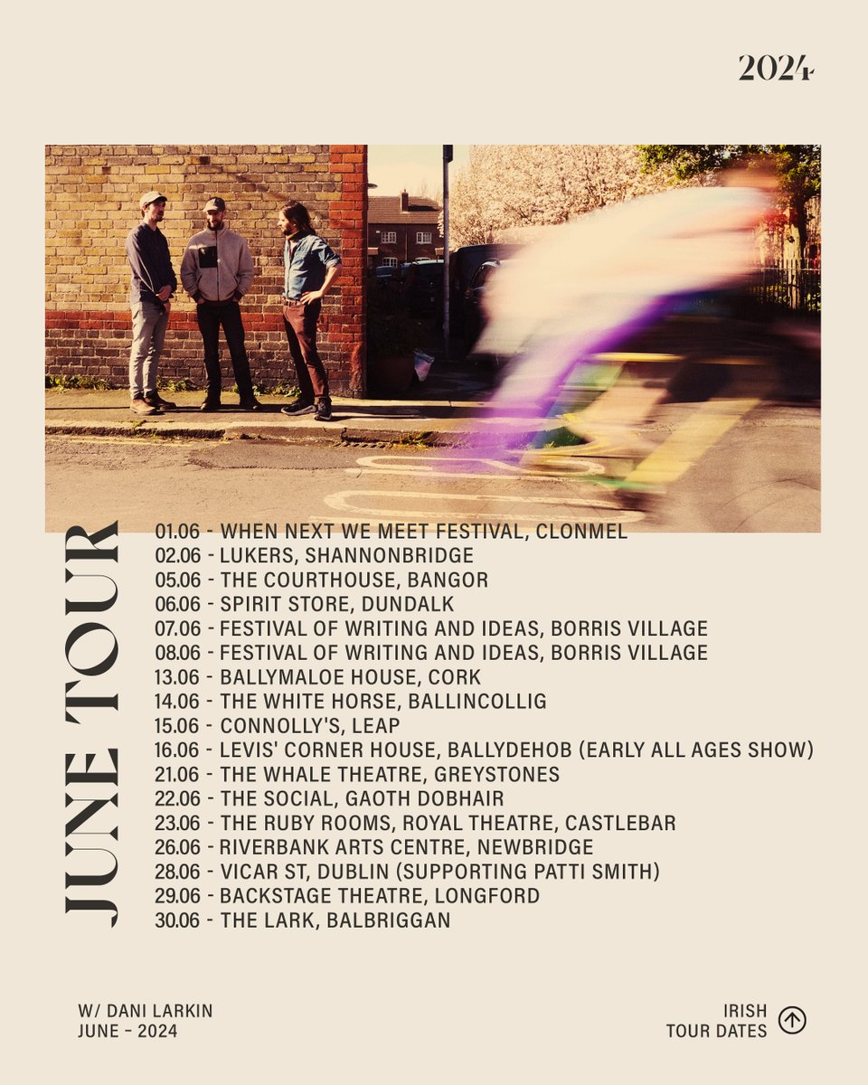 Ye Vagabonds (@yevagabonds) on Twitter photo Hello friends! A little spin around Ireland coming up this June - the whole band and our friend <a href="/Dani_Larkin_/">Dani Larkin</a> Tickets on sale this Friday! Hello friends! A little spin around Ireland coming up this June - the whole band and our friend <a href="/Dani_Larkin_/">Dani Larkin</a> Tickets on sale this Friday!