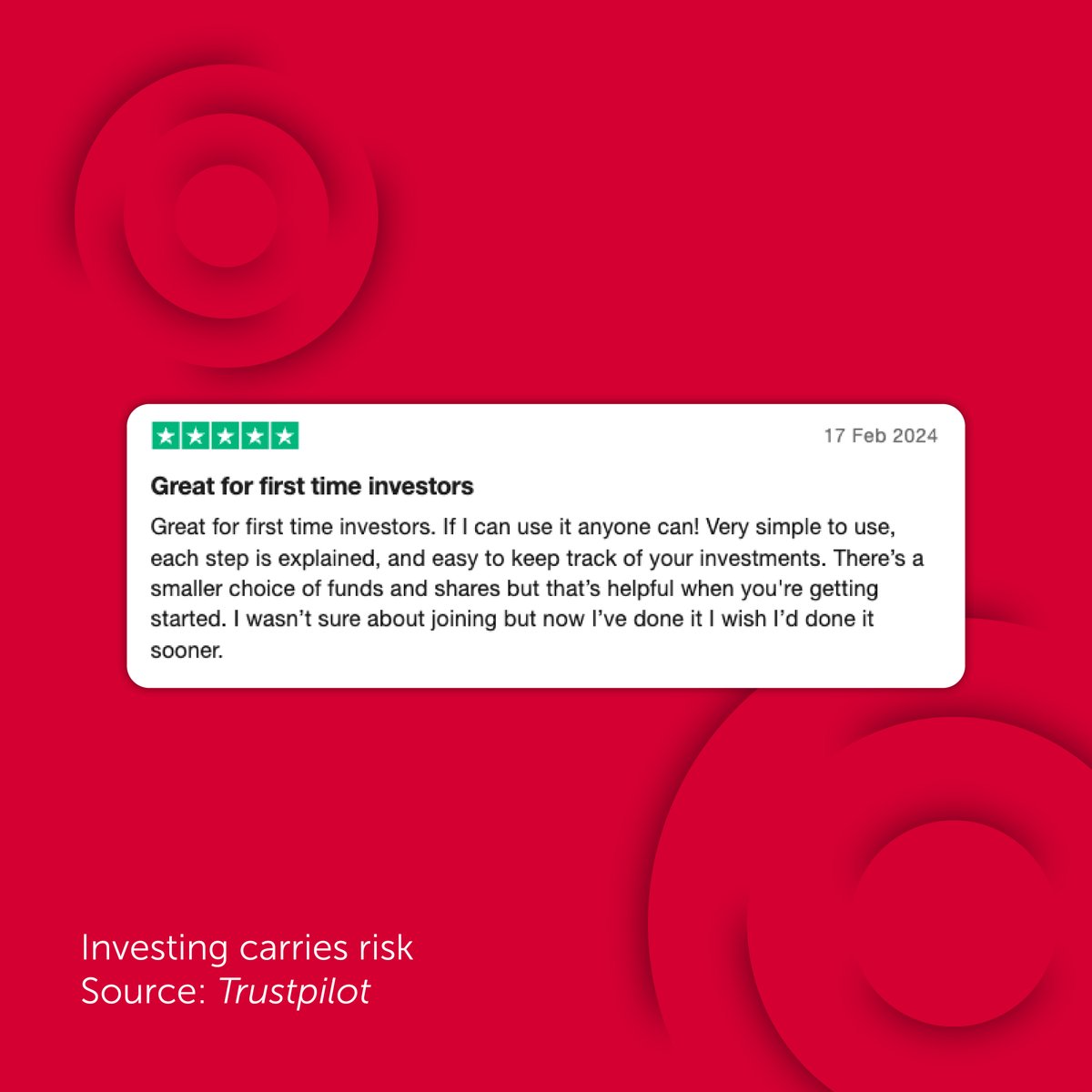 ⭐️⭐️⭐️⭐️⭐️ ‘Great for first time investors’