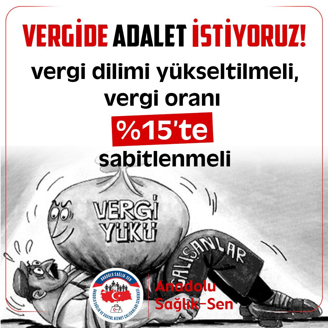 ↘️Sağlık çalışanları yüksek vergi altında eziliyor. ↘️Kamu çalışanları içinde en fazla vergi ödeyen sağlık çalışanlarıdır. Bunu yıllardır yüksek perdeden yetkililere duyurmaya çalışmalarına rağmen seslerini duyan yok. ↘️Sağlık çalışanları kısa zamanda vergi dilimine takılarak…