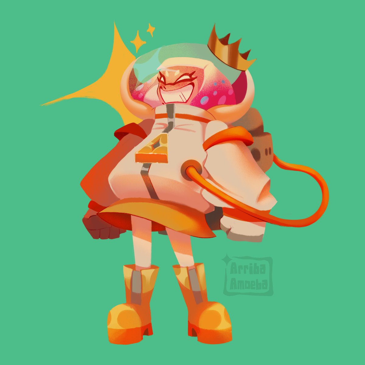 Redesigned Pearl from the space Pearlina AU I drew last year. Astro Pearl? Pearlnaut? …Squidnaut? #splatoon