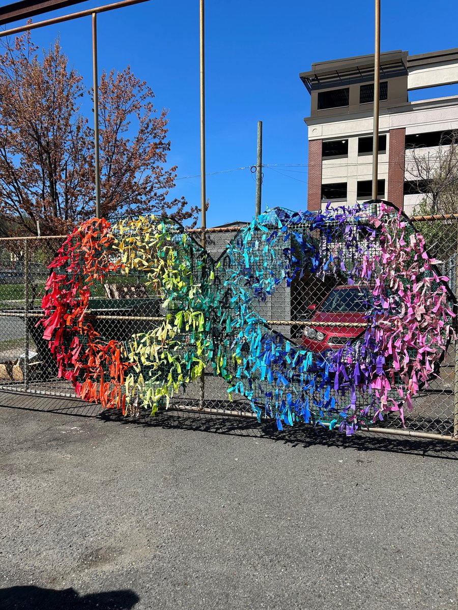 Our Mini-Mounties Pre-K students worked together to create this beautiful infinity symbol display for Autism Acceptance Month.
