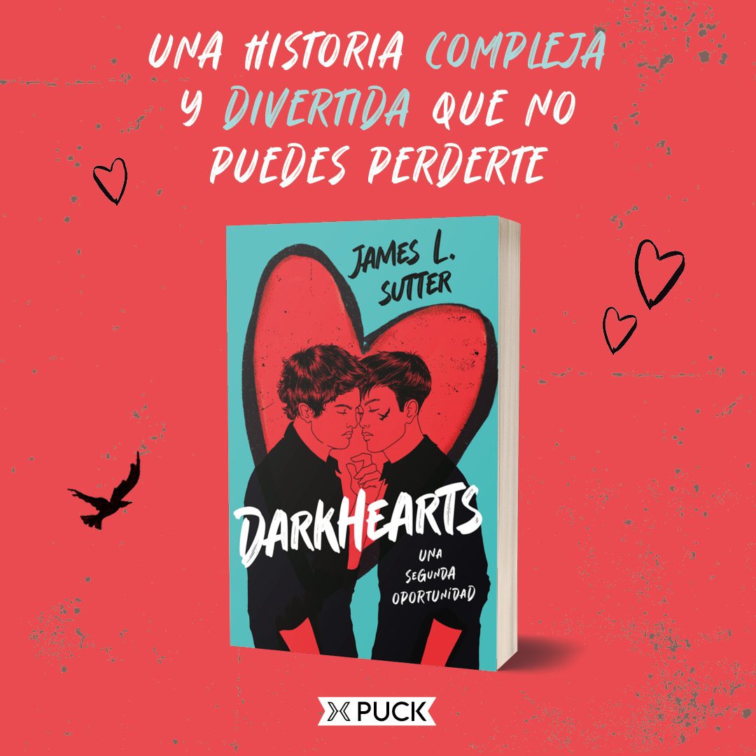 ⚠️ATENCIÓN⚠️ En junio @Puck_ed publicará #Darkhearts de @jameslsutter. Un romance que se entrecruza con la fama. Si buscáis un romance divertido pero que os haga llorar también, no os podéis perder esta novela. Traducción por @brunodario.