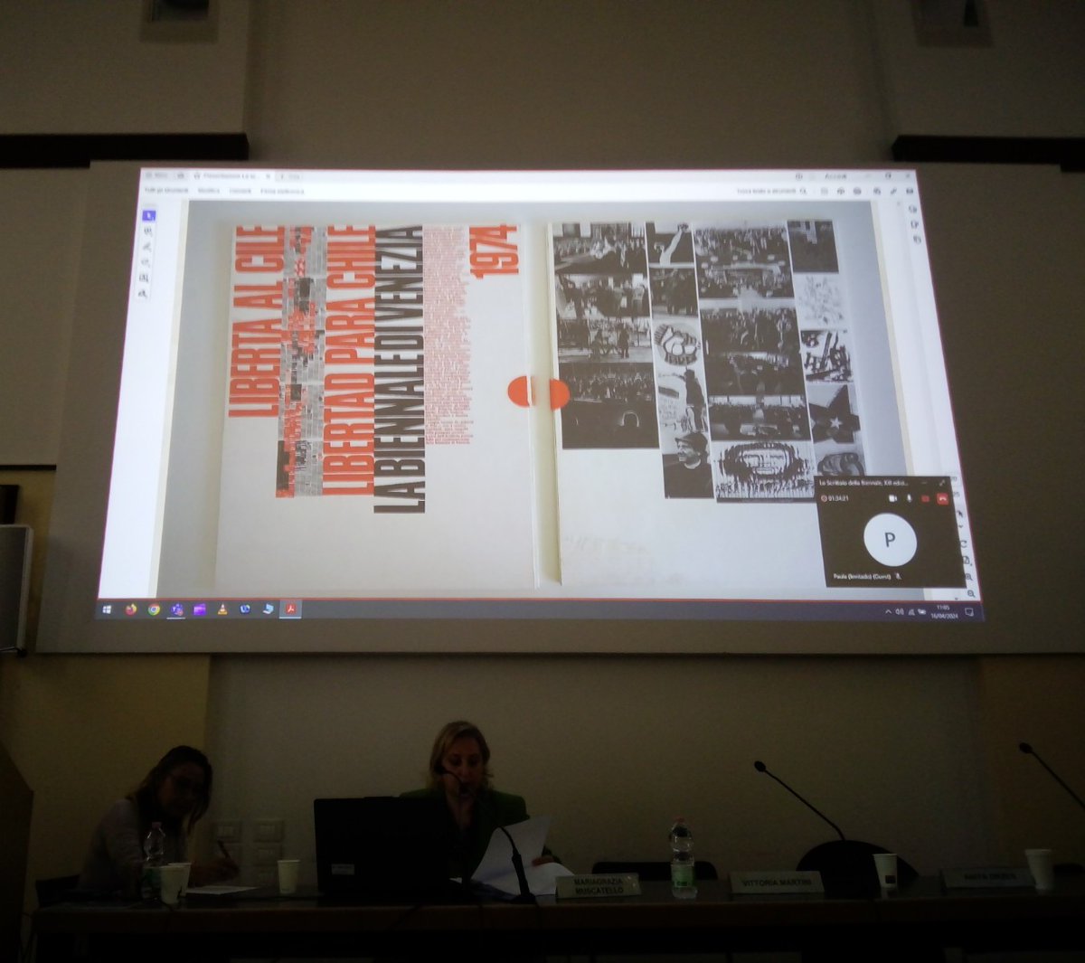 El Embajador Vivaldi participó en el Seminario “ARTE, SOLIDARIDAD Y DIPLOMACIA:CHILE Y LA BIENAL DE ARTE 1974” organizado por la @Iuav de Venecia que recordó dicha Bienal dedicada al pueblo de Chile tras el golpe contra Allende.
#cileinitalia #arte #Democracia #biennaledivenezia