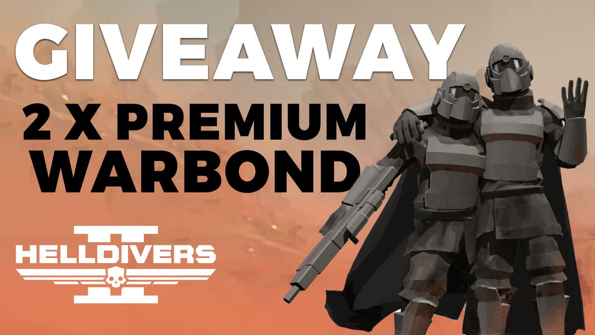 🔥 Helldivers 2 GIVEAWAY ($20) 🔥 ➡️ TO ENTER: ✅ Follow @CS2Intel ✅ Retweet ✅ Comment your platform ⏰ Giveaway ends in 7 days! All platforms and regions can participate.