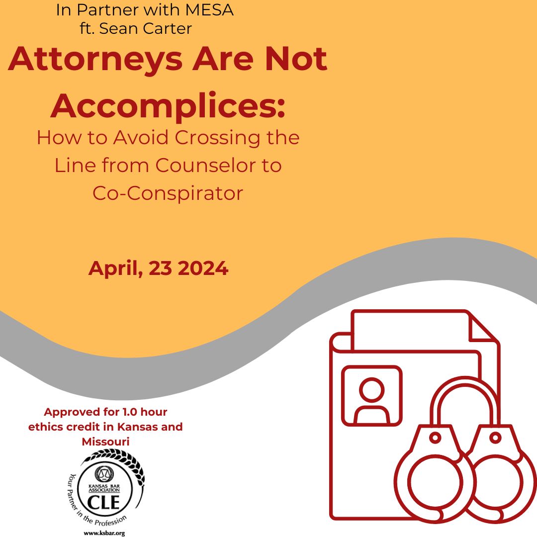 KansasBar's tweet photo. In their efforts to provide the best possible service to their clients, lawyers sometimes forget that they owe an even greater duty of fidelity to the law and the proper administration of justice. https://t.co/LEPvwEEdQ2 #ContinuingLegalEducation #KSBar https://t.co/gs13ucSXy3