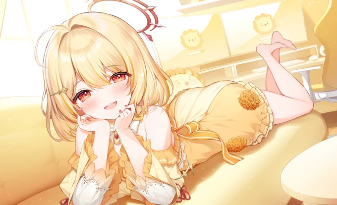 ななしいんく所属の日向ましゅ様()のチャンネルアートを描かせていただきました 