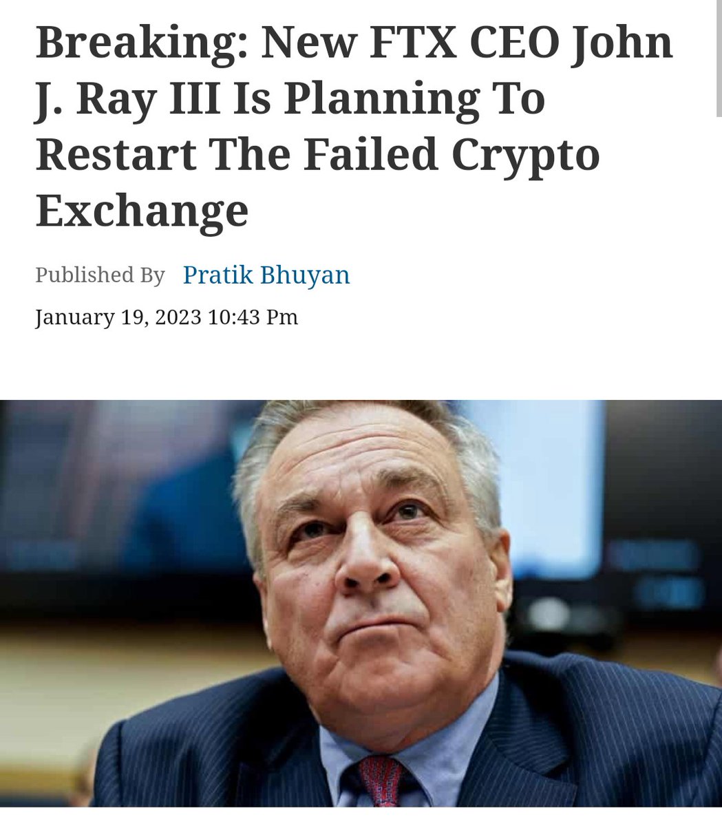 Raptorj69's tweet photo. Who made them change their minds about restarting FTX? https://t.co/NS3PTnQvct