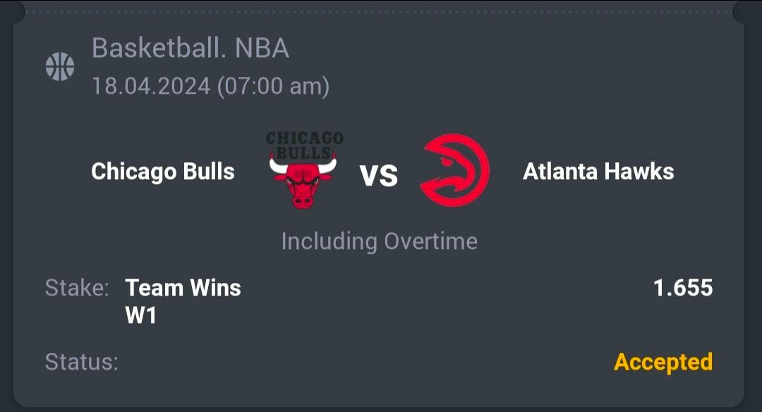 Basketball - NBA

🏀 Chicago Bulls ML
🔖 1.65
💵 21 Units

#GamblingTwitter #SportsBetting #TeamParieur #SportsBet #Betting #FreePicks #A3RBET #SportsBettor

#NBA #NBATwitter #NBA75 #NBAPicks #NBABets #NBA24 #SeeRed #AtlantaHawks #Atlanta #Hawks #TrueToAtlanta

Like + RT