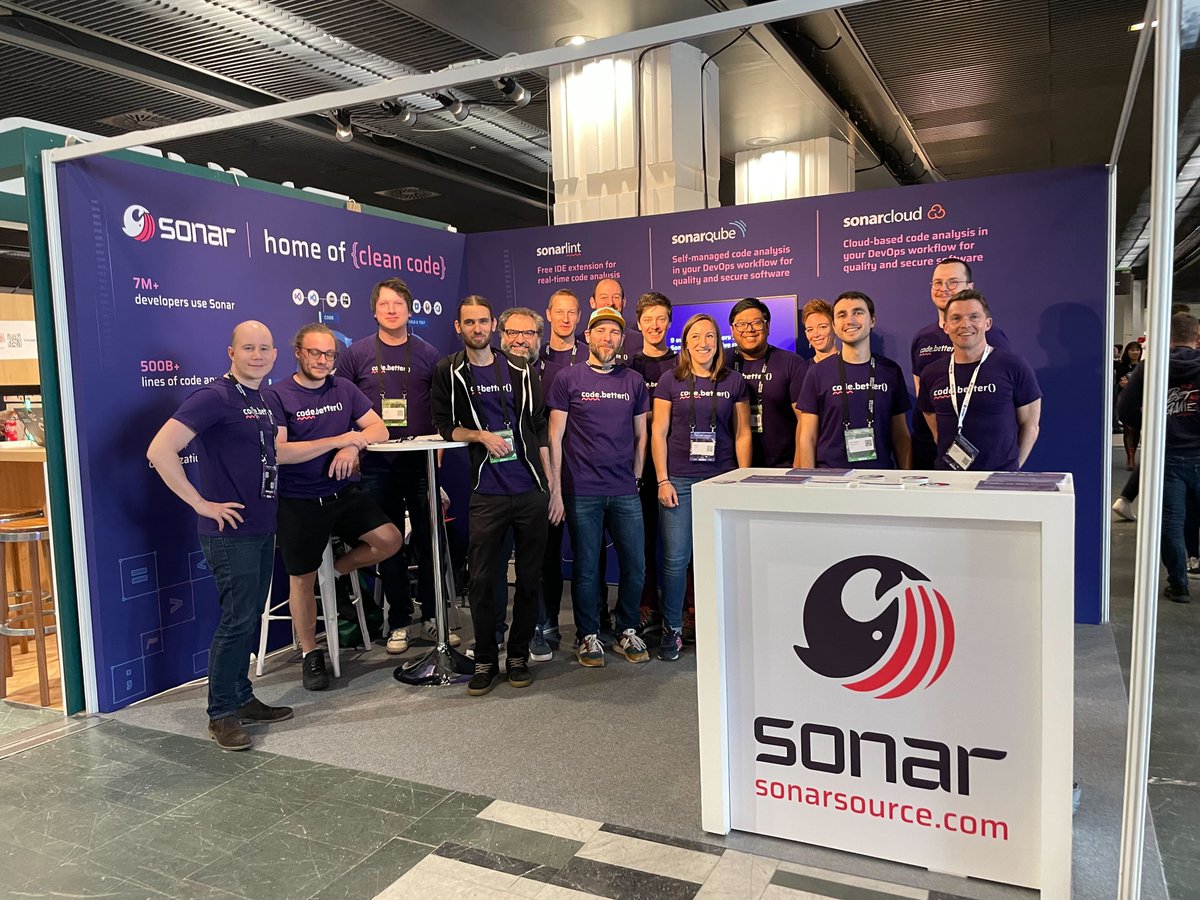 Quelle journée géniale à #DevoxxFR ! 🤩 Venez au stand n°E07 où notre équipe de développeurs vous montrera comment les solutions Clean Code de Sonar (SonarQube, SonarCloud et SonarLint) sont essentielles pour garantir la qualité du code !