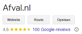 Afval_NL's tweet photo. Ook op Google hebben we inmiddels al aardig wat beoordelingen en de scores zijn super.

#google #reviews #dienstverlening #bouwcontainer #dasmooimeegenomen https://t.co/RZZoFnO6T4