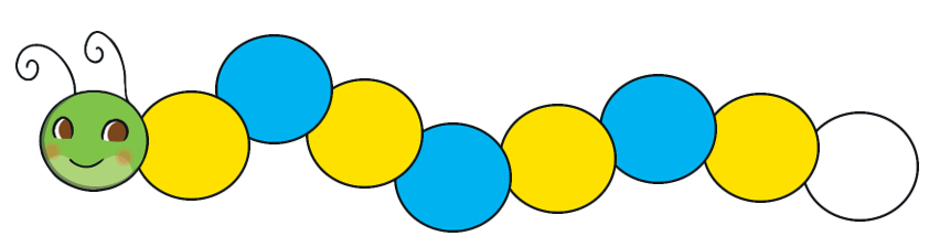 WhitewaysFS1's tweet photo. This week in maths we have been looking and AB patterns! 

We've been looking at this cheeky caterpillar and seeing what colour would come next on his body, https://t.co/hIubR8qeIm