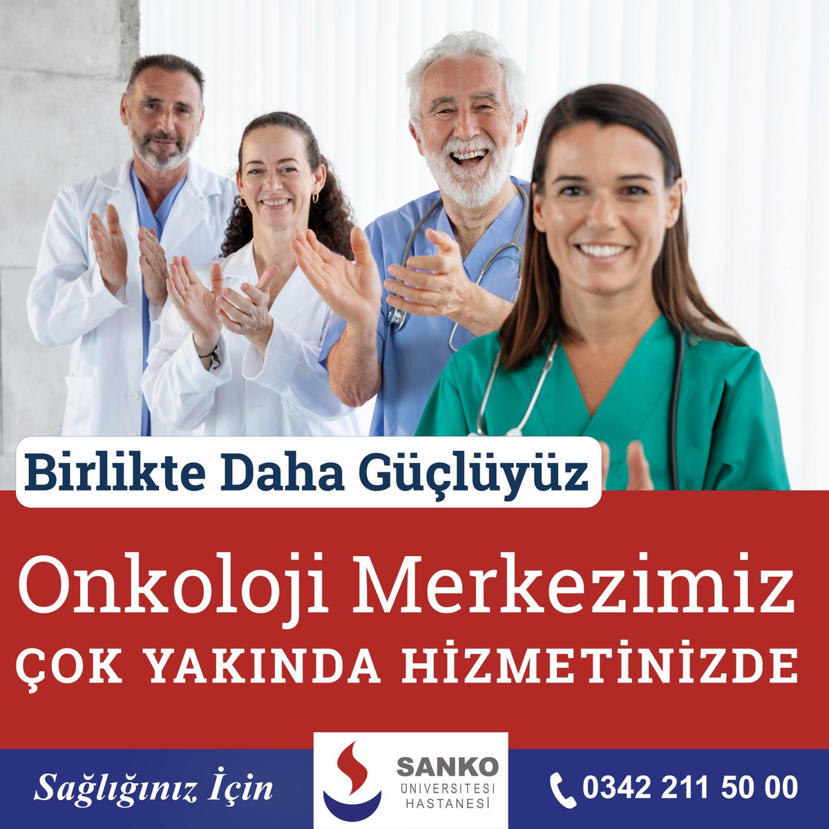 Birlikte Daha Güçlüyüz. Onkoloji Merkezimiz Çok Yakında Hizmetinizde. #sankohastanesitr #sankoüniversitesihastanesi #onkolojimerkezi #onkoloji #oncology #kansertedavisi #kanser #birliktedahagüçlüyüz