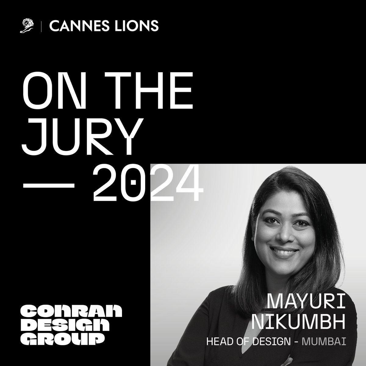 The word's out: @conrandesignmum’s Head of Design Mayuri Nikumbh is joining the ‘Design Lions’ jury at @Cannes_Lions International Festival of Creativity! Big congrats, Mayuri! 👏 #canneslions2024 #design #creativity #jury