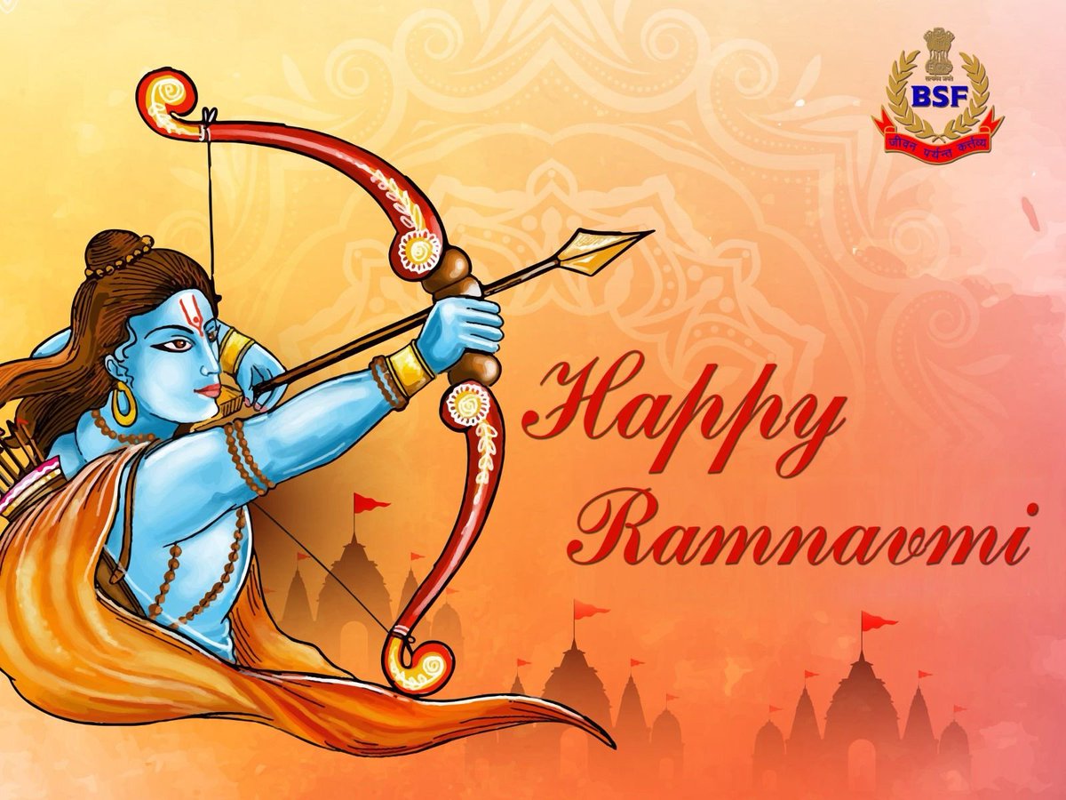 BSF extends best wishes and warm greetings to all on the occasion of RamNavami.  

#HappyRamNavami
#RamNavami2024