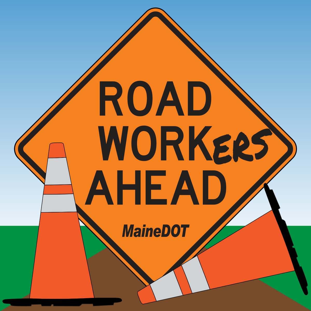 There aren’t just barrels and cones on the road ahead: there are lives on the line. Please travel safely through work zones, for our sake and yours. #NWZAW