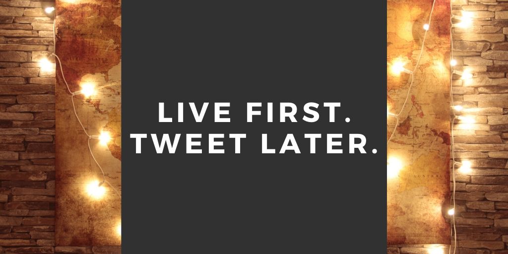 Live first. Tweet later. #phonefree #digitaldetox #switchoff #disconnecttoreconnect #socialmediafast #digitalminimalism #digitaladdiction #phonebreakup #mindfulliving #screenlifebalance #digitalwellbeing #mindfulness #scrollless #catherineprice