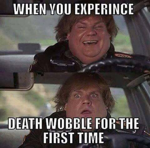 That moment when... #bikelife #death #wobble #harleydavidson #Motorcycle #ride #riding #motorcycles